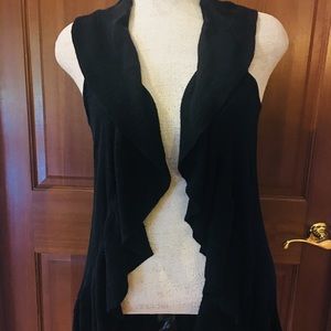 Ruffle sweater vest